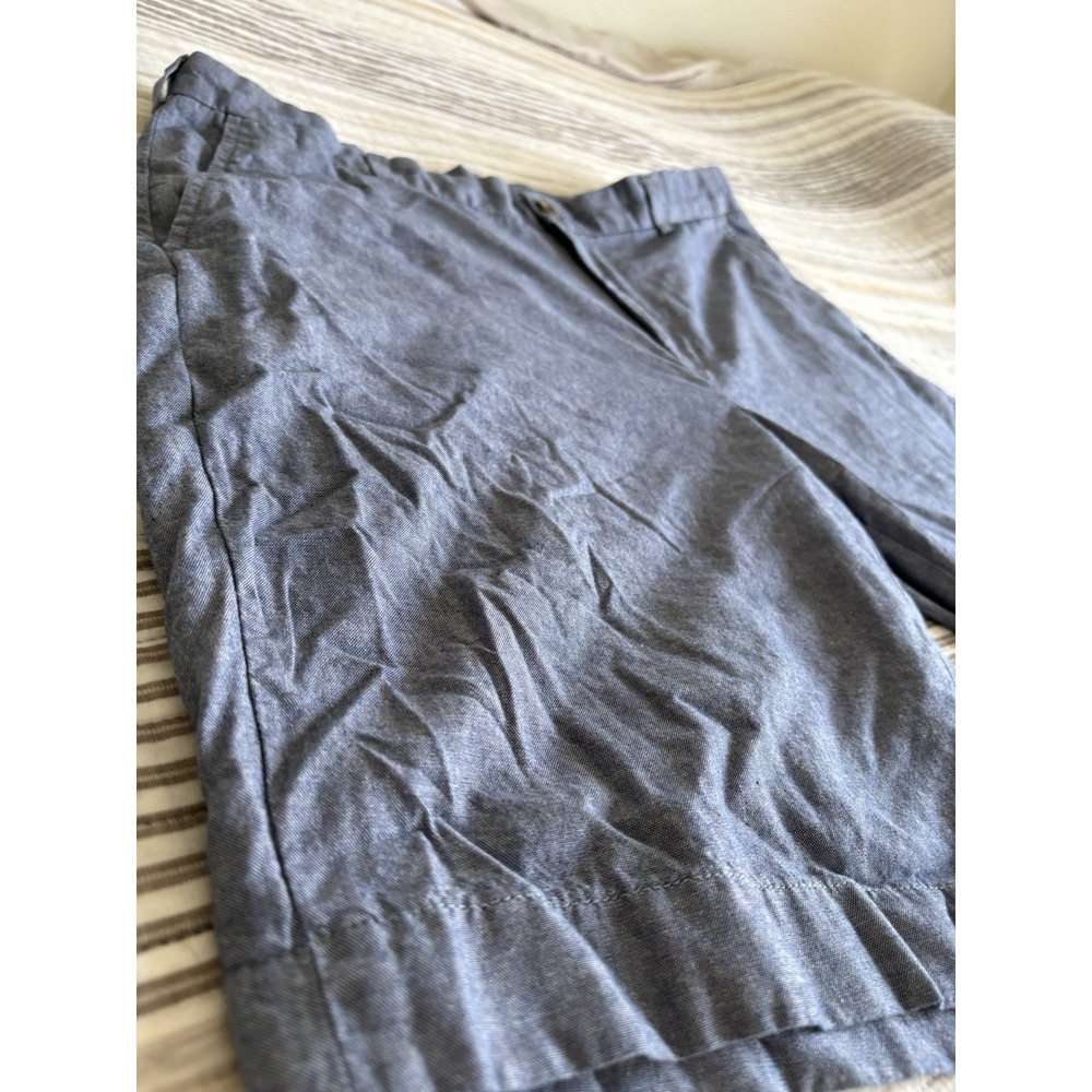 Brooks Brothers Lightweight Advantage Chino Shorts Mens 36" Waist 9" Inseam Blue - Picture 2 of 8